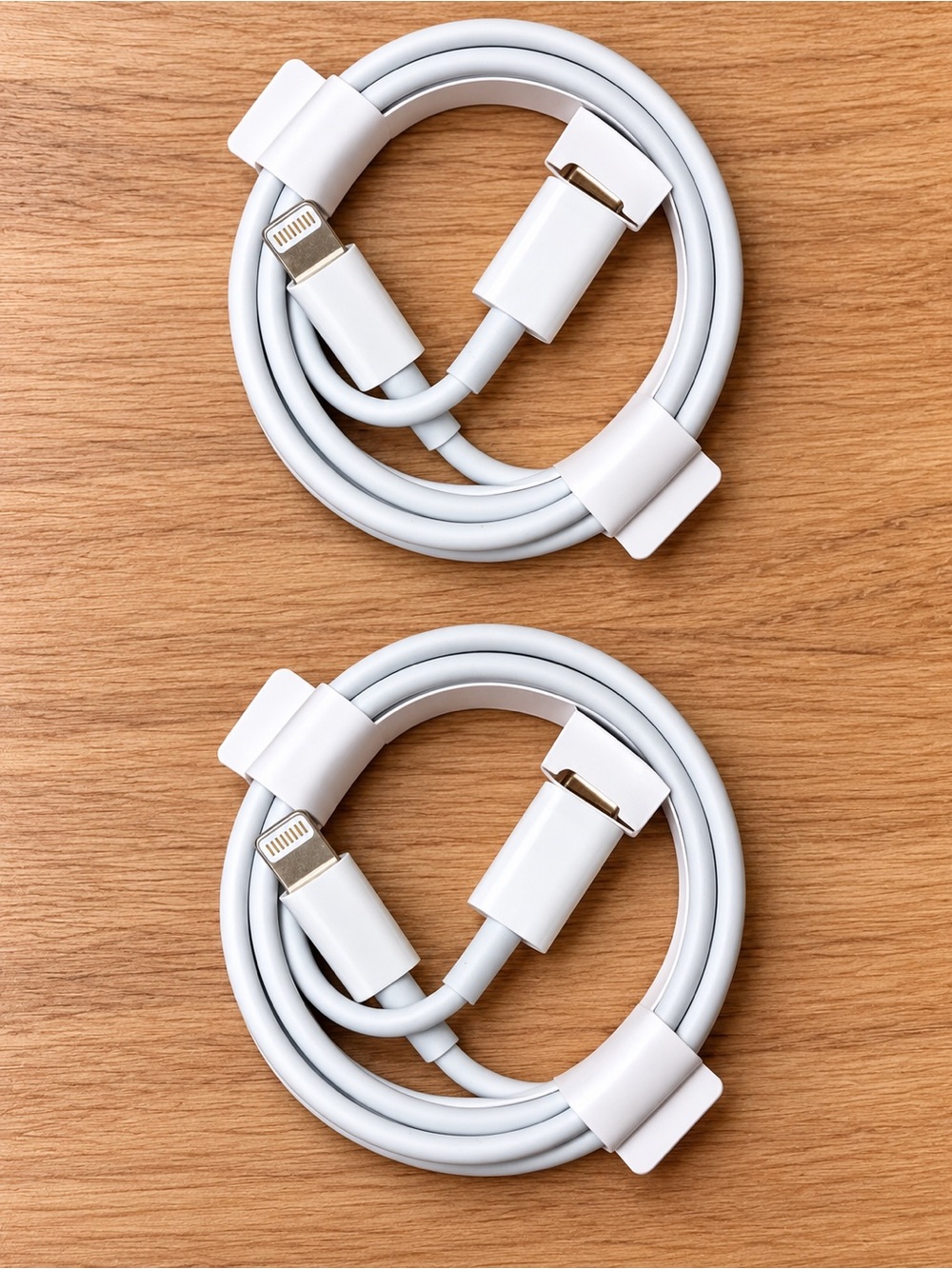 White Lightning to USB-A Charging Cable (2-Pack)
